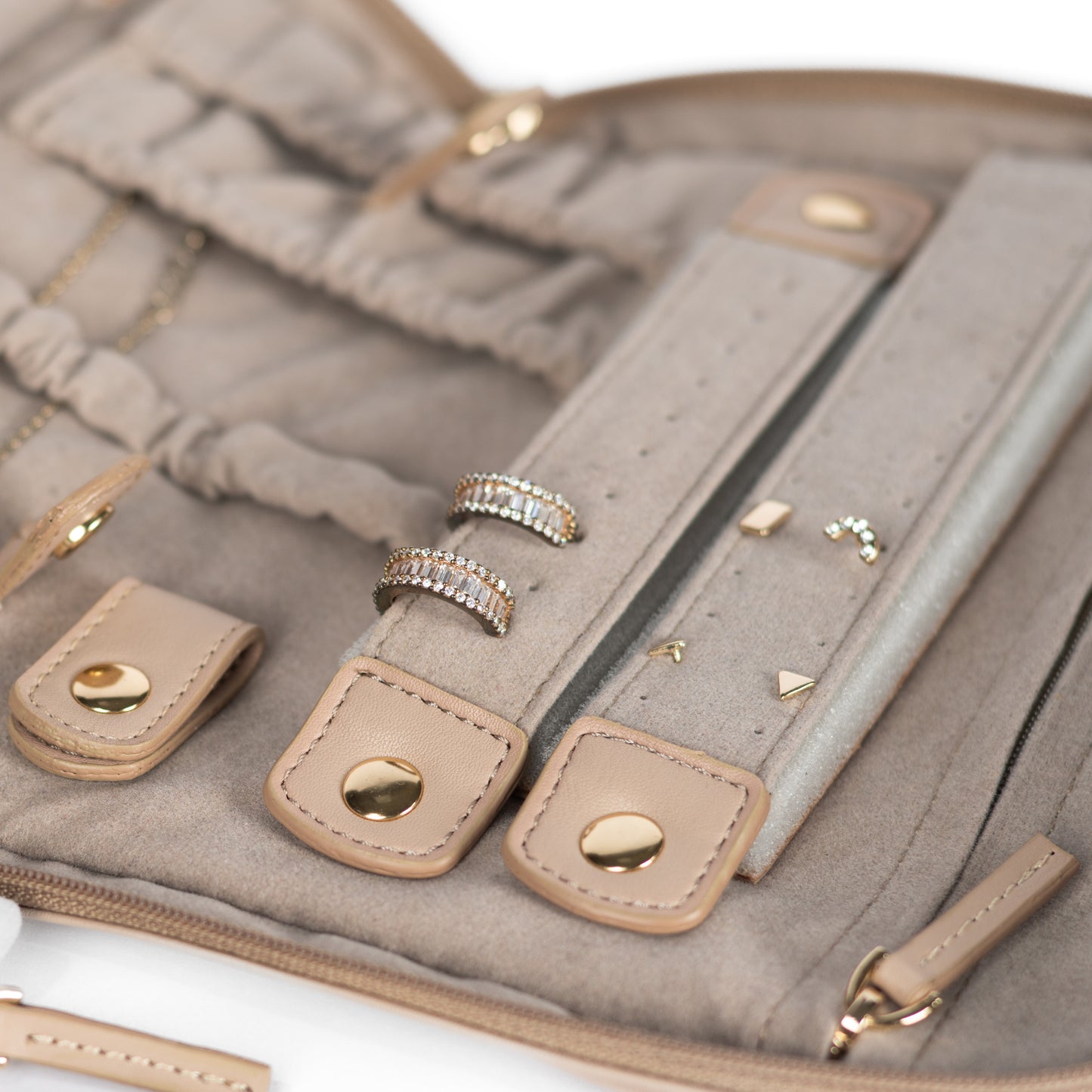 Handmade Leather Jewelry Organizer – Latte - linebysj