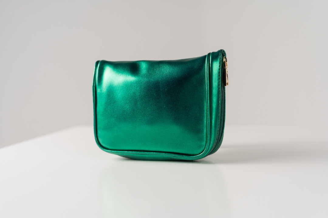 Handmade Leather Jewelry Organizer - Emerald Green - linebysj