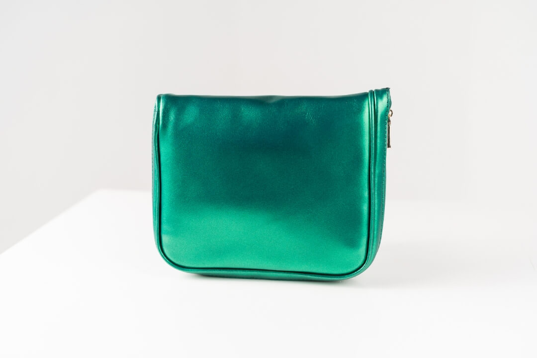 Handmade Leather Jewelry Organizer - Emerald Green - linebysj