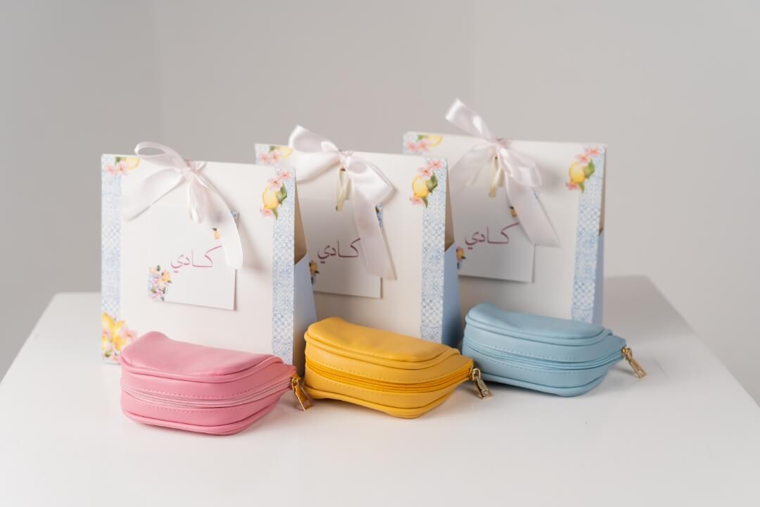 Handmade Leather Jewelry Organizer - Pastel Yellow - linebysj
