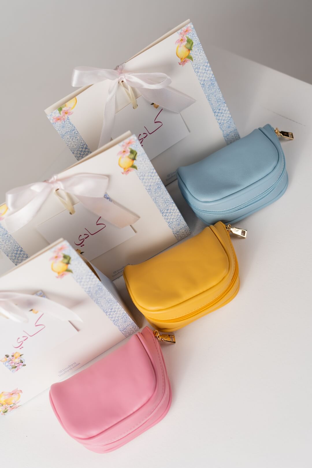Handmade Leather Jewelry Organizer - Pastel Yellow - linebysj