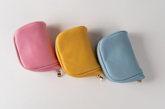 Handmade Leather Jewelry Organizer - Pastel Yellow - linebysj