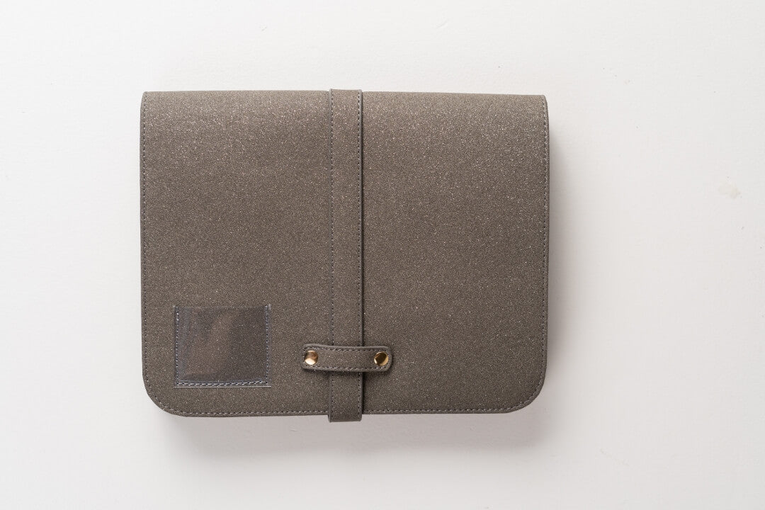 Handmade Leather Jewelry Organizer - Grey - linebysj