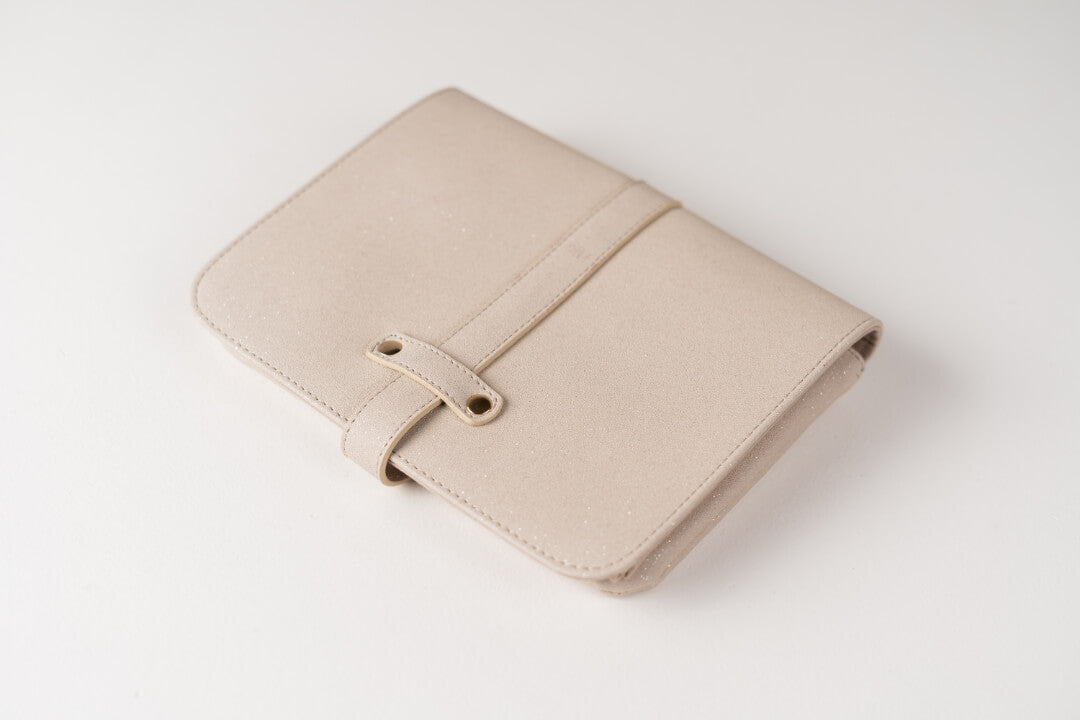 Handmade Leather Jewelry Organizer - Beige - linebysj