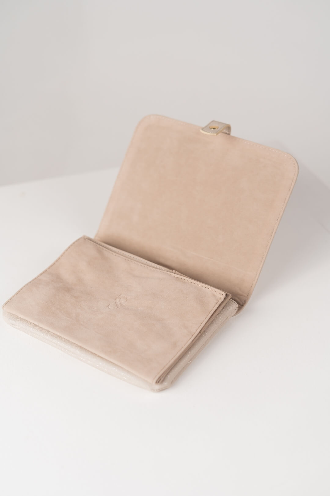 Handmade Leather Jewelry Organizer - Beige - linebysj