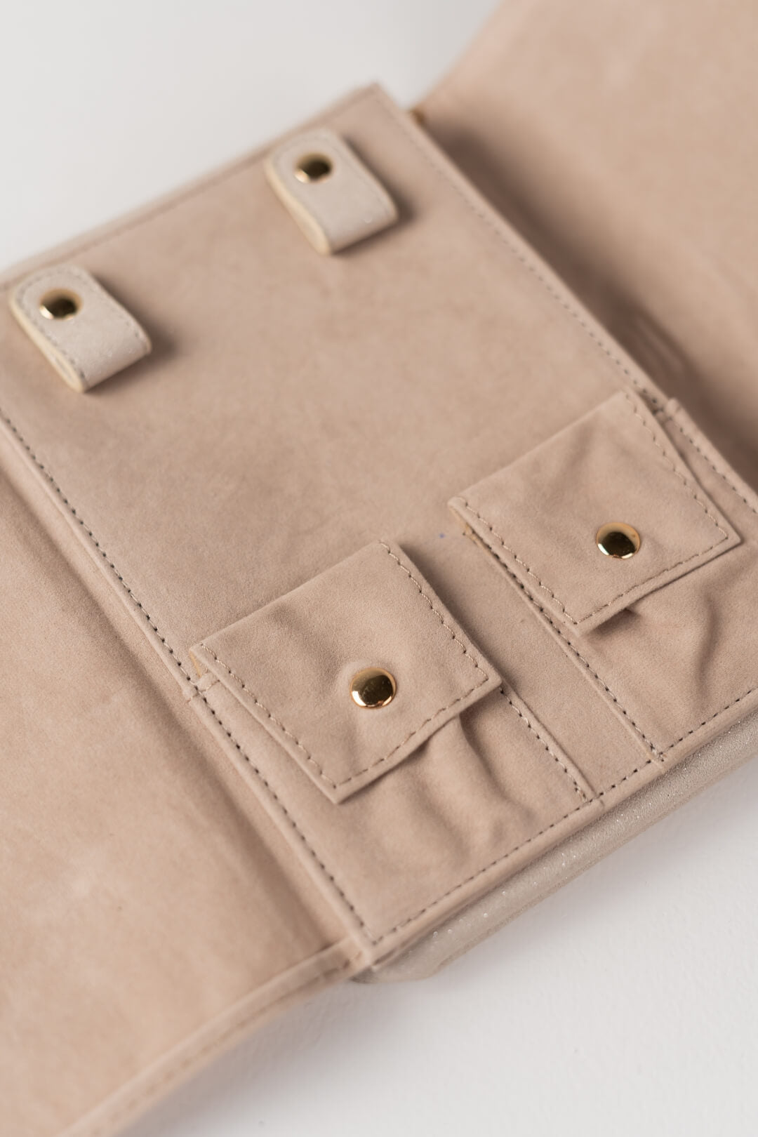 Handmade Leather Jewelry Organizer - Beige - linebysj