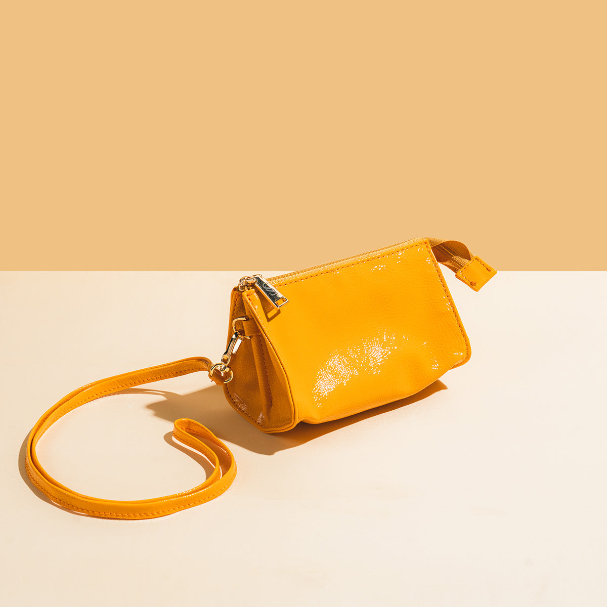Handmade Leather Jewelry Organizer with Strap – Tangerine - linebysj