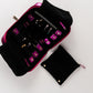 Handmade Leather Jewelry Organizer - Emerald Pink - linebysj
