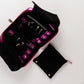 Handmade Leather Jewelry Organizer - Emerald Pink - linebysj