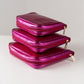 Handmade Leather Jewelry Organizer - Emerald Pink - linebysj