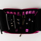 Handmade Leather Jewelry Organizer - Emerald Pink - linebysj
