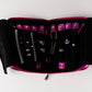 Handmade Leather Jewelry Organizer - Emerald Pink - linebysj