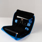 Handmade Leather Jewelry Organizer - Emerald Blue - linebysj