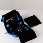 Handmade Leather Jewelry Organizer - Emerald Blue - linebysj
