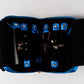 Handmade Leather Jewelry Organizer - Emerald Blue - linebysj