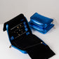 Handmade Leather Jewelry Organizer - Emerald Blue - linebysj