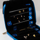 Handmade Leather Jewelry Organizer - Emerald Blue - linebysj