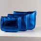 Handmade Leather Jewelry Organizer - Emerald Blue - linebysj