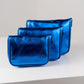 Handmade Leather Jewelry Organizer - Emerald Blue - linebysj