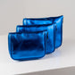Handmade Leather Jewelry Organizer - Emerald Blue - linebysj