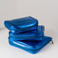 Handmade Leather Jewelry Organizer - Emerald Blue - linebysj