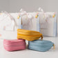 Handmade Leather Jewelry Organizer - Pastel Yellow - linebysj