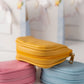 Handmade Leather Jewelry Organizer - Pastel Yellow - linebysj
