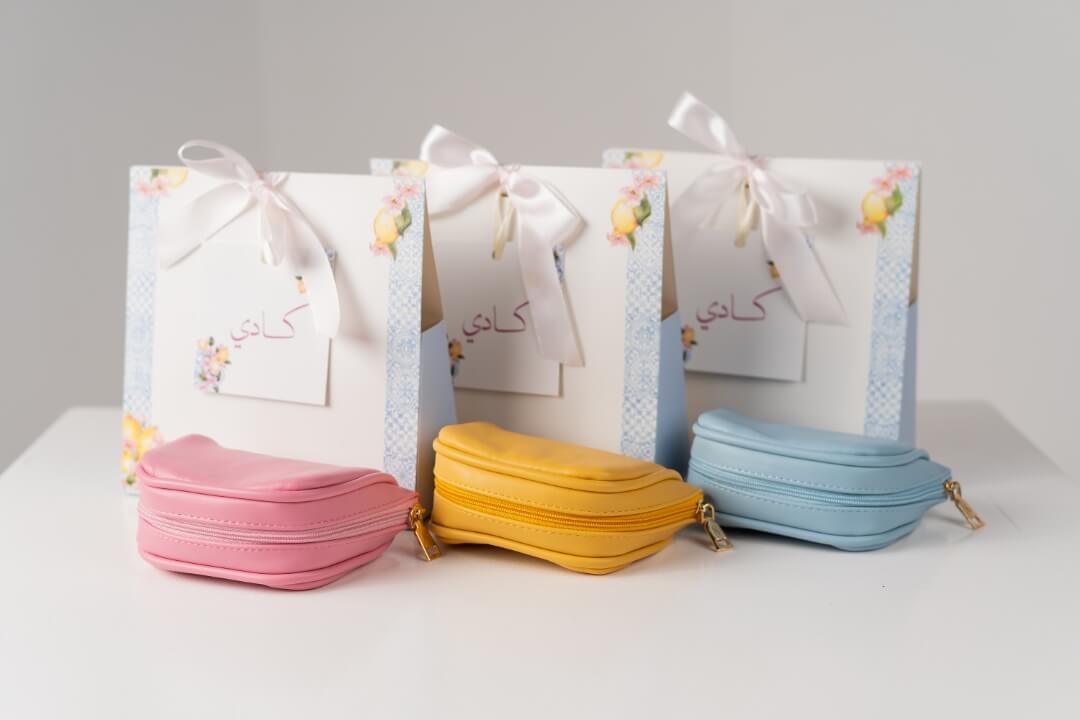 Handmade Leather Jewelry Organizer - Pastel Yellow - linebysj