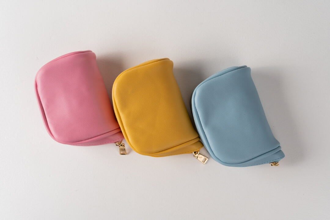 Handmade Leather Jewelry Organizer - Pastel Yellow - linebysj