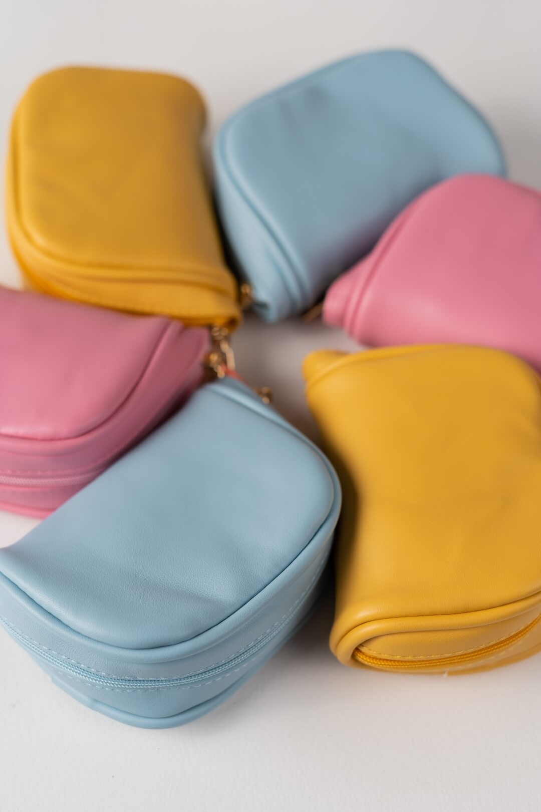 Handmade Leather Jewelry Organizer - Pastel Yellow - linebysj