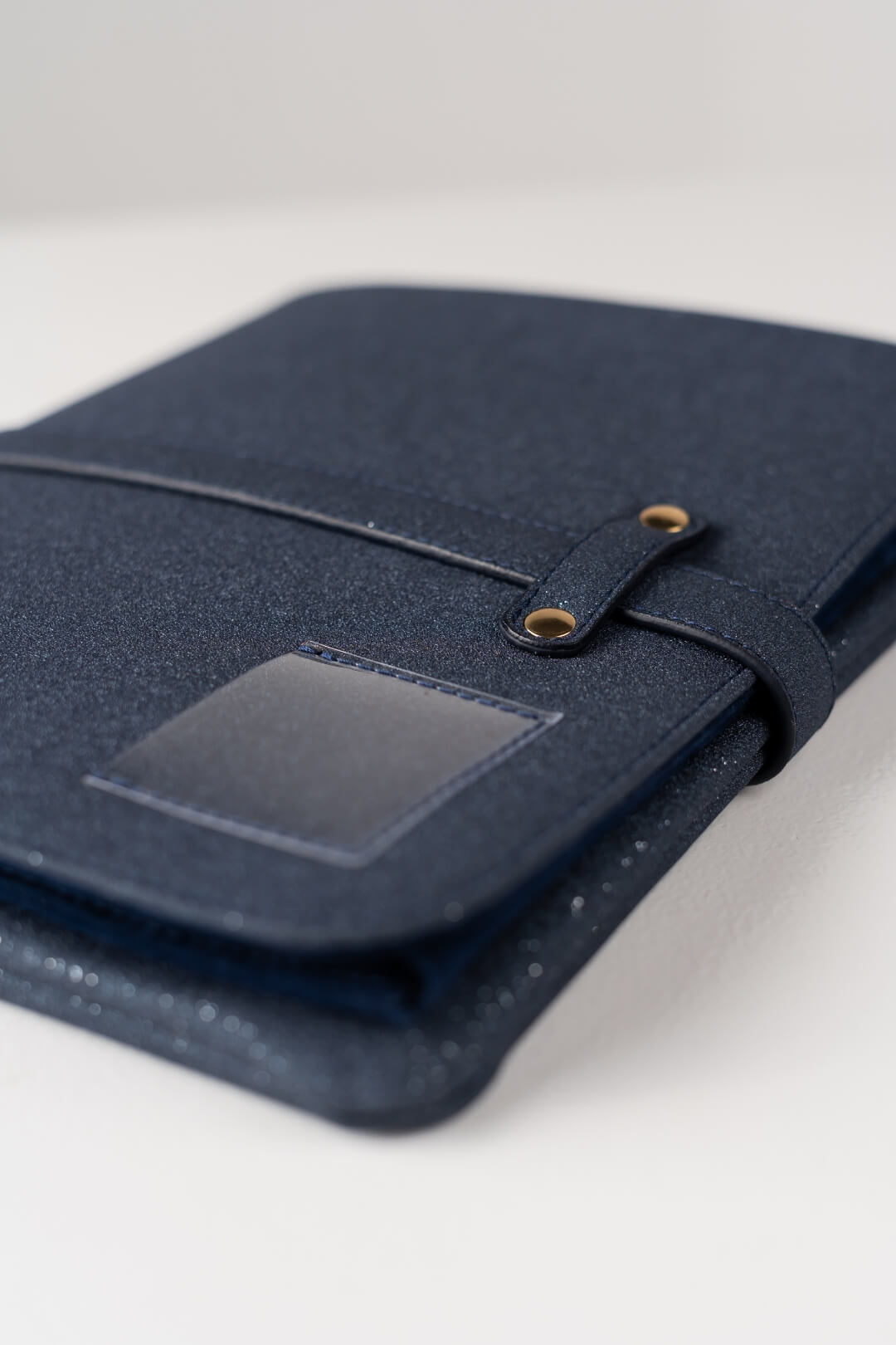 Handmade Leather Jewelry Organizer - Midnight Blue - linebysj