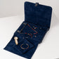 Handmade Leather Jewelry Organizer - Midnight Blue - linebysj