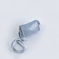 Handmade Leather Jewelry Organizer with Strap – Baby Blue - linebysj