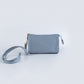 Handmade Leather Jewelry Organizer with Strap – Baby Blue - linebysj
