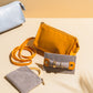 Handmade Leather Jewelry Organizer with Strap – Tangerine - linebysj