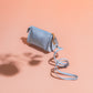 Handmade Leather Jewelry Organizer with Strap – Baby Blue - linebysj